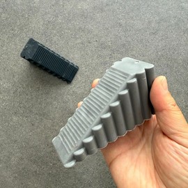 Tall Door Stopper for Door Fixing Door Slam Prevention Gray 3ea