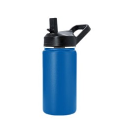 Hydro Mate Insulated Stainless Steel Kids Water Bottle (Blue, 350ml) - Double Wall Vacuum, 12-24hr Temperature Retention, BPA-Free Lid, Durable Powder Coating, Ideal for School & Sports