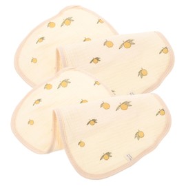 ORFOFE 2pcs Comfortable Saliva Pads Soft Cotton Burp Cloths for Boys and Girls Absorbent Drooling Towels for Feeding and Nursing for Parents