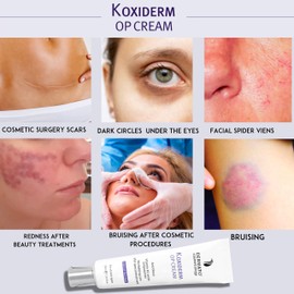 Vitamin K1 Oxiderm Cream, Minimizing Appearance of Scars, Dark Eye Circles, Bruises, Varicose Veins, Purpura and Redness (One pack 1.01Oz)