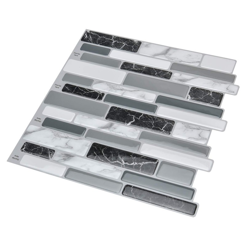 Art3d 10-Sheets Peel and Stick Kitchen Backsplash Tiles, 12"x12" Self-Adhesive