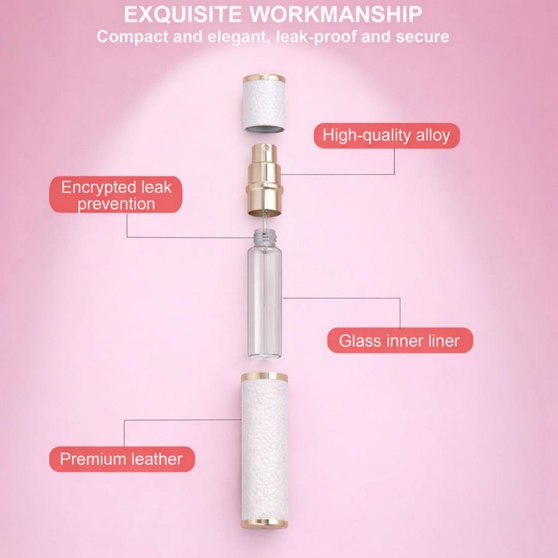 Vilarihor 10ml Mini Perfume Travel Refillable Bottle, Portable Perfume Atomizer,