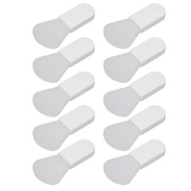 10 Cepillos de Silicona para Mascarilla Facial, Mini Aplicador de Barro de Mango Corto, Herramienta de Belleza Facial Portátil, Color Blanco(Guisado al gratén)