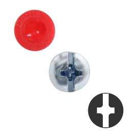 Dottie K6CO #10 Red Conical Anchor Kit w/ Pan Head Combo Drive Screws