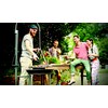 20-Inch Large Cooking Grill Basket with Chain for Outdoor Campfire