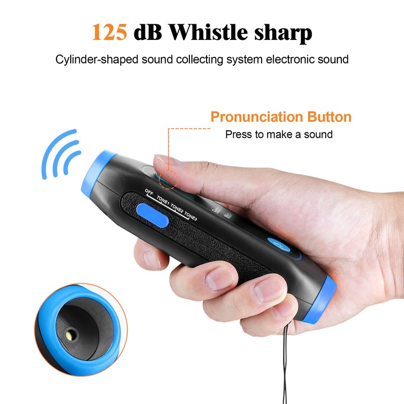 Electronic Whistle 3 Tone 3 Volume Level Blow Free Whistle