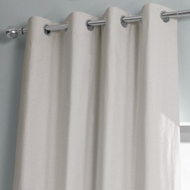 HPD HALF PRICE DRAPES Grommet Cotton Blackout Curtains for Bedroom, Living Room 50 X 84 Solid Thermal Insulated Window Treatment Curtain (1 Panel), DTCC-BO20802-84-GR, Supreme Cream