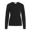 VILA CLOTHES Women's's Viril L/s V-Neck Knit Top-noos Jumper Black