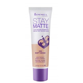 Rimmel Stay Matte Foundation Soft Beige 1 Fluid Ounce Bottle Soft Matte Powder Finish Foundation for a Naturally Flawless Look