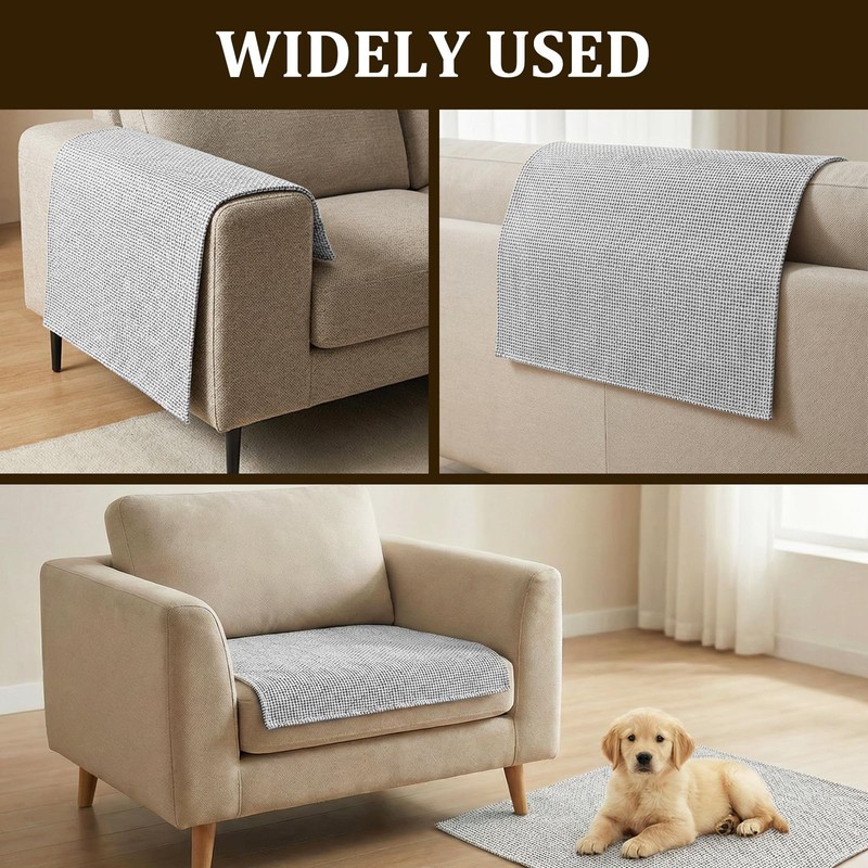 Caffney 2Pcs Waterproof Couch Arm Covers Set Non-Slip Couch Armrest