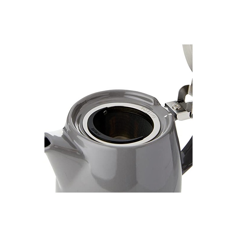 Forlife Stump Teapot 530 mL, 18 Oz., Grey
