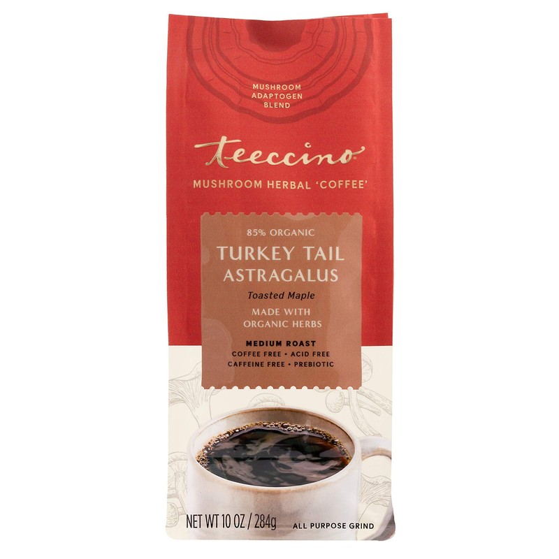 Teeccino Turkey Tail Astragalus Coffee Alternative - Toasted Maple -