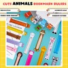 60 Pieces Animal Funny Bookmarks Cartoon Cute Bookmarks Reading Ruler