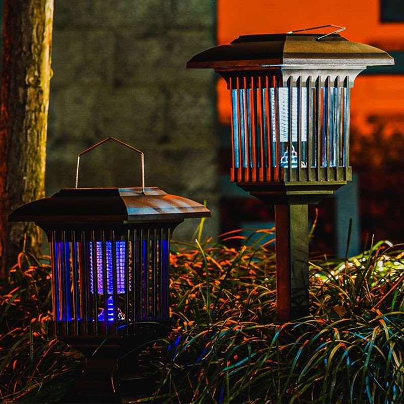 Solar Mosquito Killing Lamp Lawn Lamp Bug Zapper Outdoor Insect