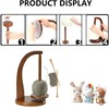Yarn Ball Holder,Wooden Yarn Spool Rack,Rotating Magnetic Wooden Yarn Holder,Sewing