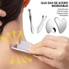 Kit Guasha Facial 4 Pzas Acero Inoxidable Para Cara