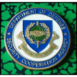 DOD Department of Defense Security Cooperation Agency Challenge Art Coin