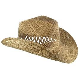 Hobby Lobby Tan Cowboy Hat, Woven Natural Tan, Ventilated Crown Design, Western
