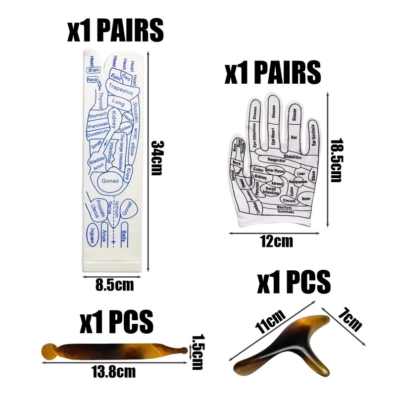 1 Pair Acupuncture Massage Socks, 2 Massagers, 1 Pair Massage