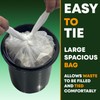 5L Bin Liners 40 Count Dustbin Waste Bags For Round,