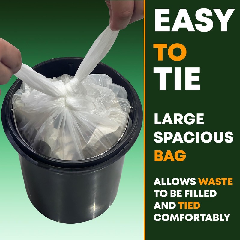 5L Bin Liners 40 Count Dustbin Waste Bags For Round,