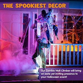JOYIN 2 Pack 47 "Halloween Climbing Zombies Decoración de Pared, decoración para Halloween casa embrujada decoración de utilería Halloween al Aire Lib