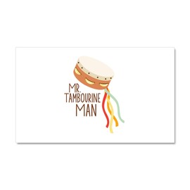 CafePress Mr. Tambourine Man Car Magnet 20 X 12 Car Magnet, 20"x 12" Magnetic Door Display