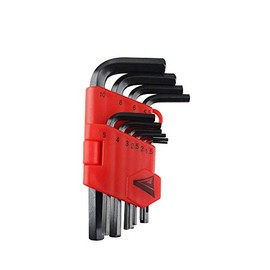 SANTUL, Juego de 10 Llaves Milimétricas Allen con Acabado Pavonado, Modelo 8746                                                                       
