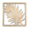 CHIC&CHARM Set of 8 Wooden Leaf Shaped Coasters - Perfect