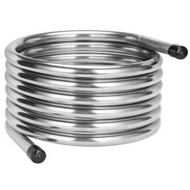 Vigorous Wort Chiller, 1" x 20 Ft Food Grade 304 Stainless Steel Coil, Water Chiller for Ice Bath Beer Brewing Tubing Coil, Stainless Steel Immersion Chiller