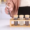 KKC HOME ACCENTS Glass Spice Jars set of 6 with