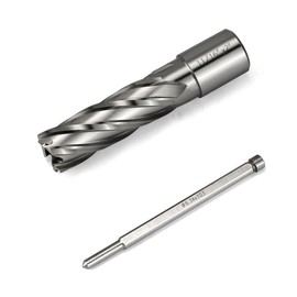 JESTUOUS Annular Cutter 3/4 Inch Weldon Shank 11/16 Cutting Diameter 2 Cutting Depth Slugger Bits HSS Kit for Magnetic Drill Press