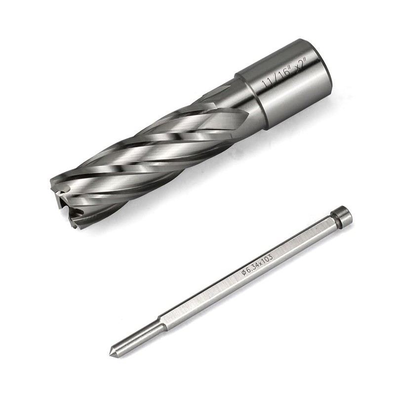 JESTUOUS Annular Cutter 3/4 Inch Weldon Shank 11/16 Cutting Diameter