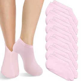 7 Pairs Ice Silk Moisturizing Socks Overnight, Scettar Summery Spa Socks for Dry Fee, Refreshing Cotton Moisture Enhancing Socks Thin Foot Spa Socks Cotton Socks for Moisturising for Dry Cracked Feet