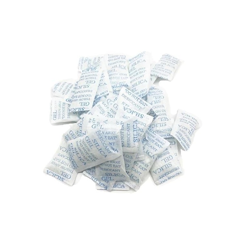 32 Packs 10 Gram Cotton Packets of Silica Gel Desiccant