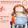 GGC Tea Kettle for Stove Top, 3.1QT/3L Whistling Tea Kettles