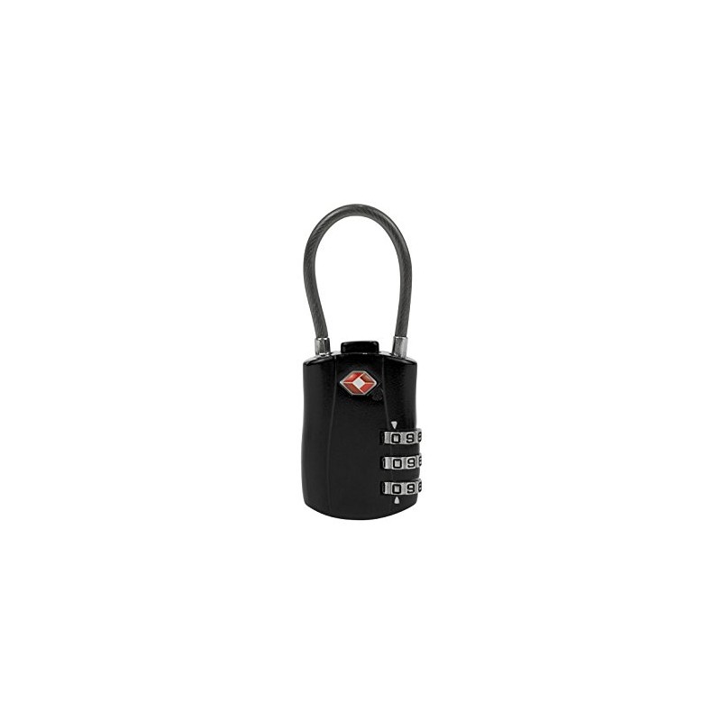 Travelon TSA Cable Lock, Black