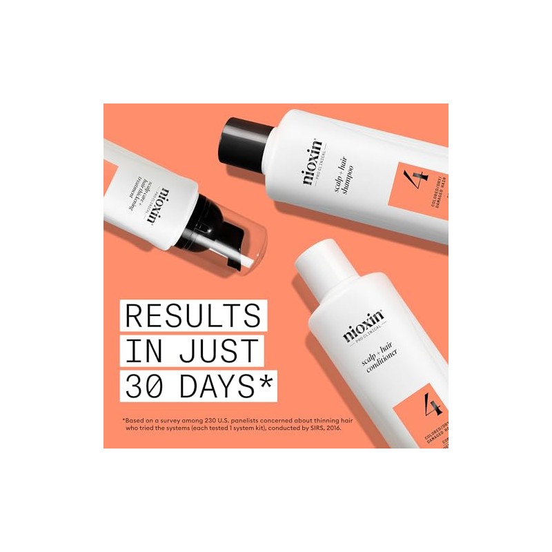 Nioxin Kits Sistema Engrosamiento Cuero Cabelludo Cabello Natural Teñido Dañado