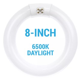 Sunlite FC8T9/DL Fluorescent 8-Inch Circline Bulb 22W T9 6500K Daylight Light 4-Pin G10q