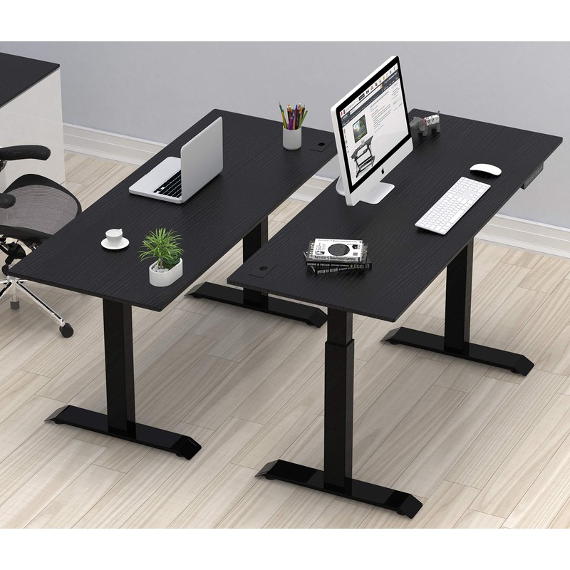 SHW Electric Memory Preset Height Adjustable Computer Desk, 48 x