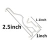6 pcs Valance Clips 2.5inch Arc-Shaped for Blinds Components Accessory