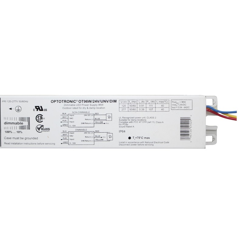 OSRAM Constant Voltage 96W 24Vdc Dimmable LED Power Supply, 1