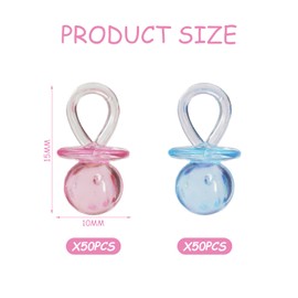 100 Stück Baby-Schnuller, Schnuller-Sets, Baby-Accessoires, Babyparty-Dekorationen, Babyparty-Geburtstagsparty-Dekorationen