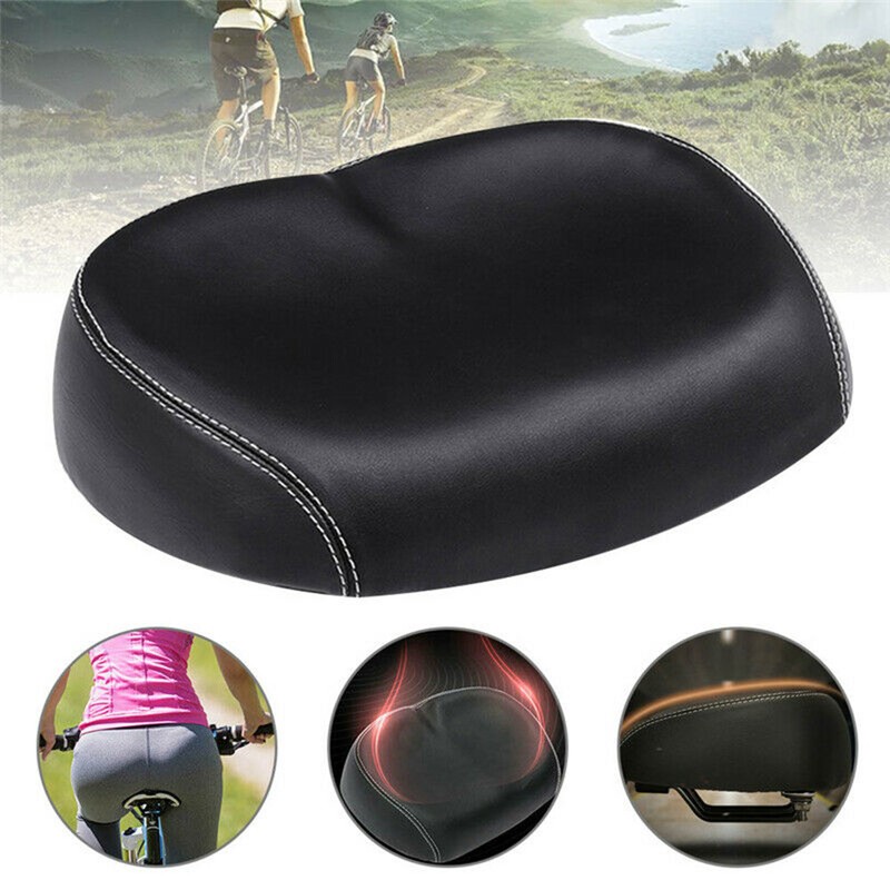Big Ass Bike Cycle Noseless Saddle Wide Large Soft PU