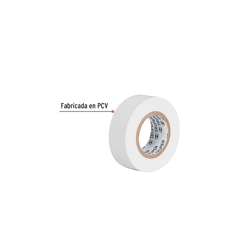 Truper M-22B, Cintas de aislar, 9 m x 19 mm,