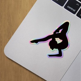 Holographic Decal Stickers of Gymnast 1 Premium Waterproof Vinyl Decal Stickers for Laptop Phone Accessory Helmet Car Window Mug Tuber Cup Door Wall Decoration ANDVER3733520HO