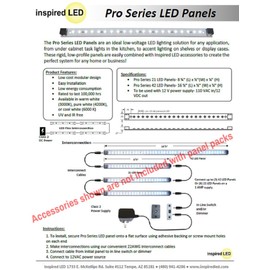 Inspired LED | Pro Series | 42 LED 6 Panel Pack ~3000K Warm White | LED Light Panels