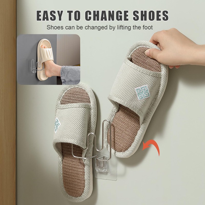 Shoe Holder Wall, Shoe Stacker, Space-Saving, Wall Mounted Shoe Rack