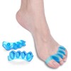 2 Pack Silicone Toe Separators, Toe Straightener for Bunion Correction