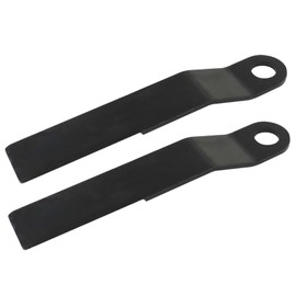 Autoparts Blades AR400 Steel Lawn Mower Blades Replacement for King Skidsteer Bush Hog Cutter, Replacement Rotary Cutter Blades(2 Blade Set)